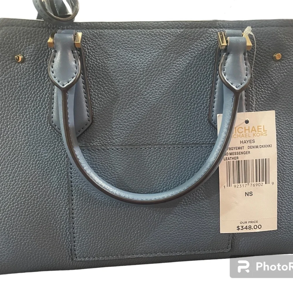 Michael Kors Baby blue satchel crossbody purse NWT $348 - Picture 2 of 4